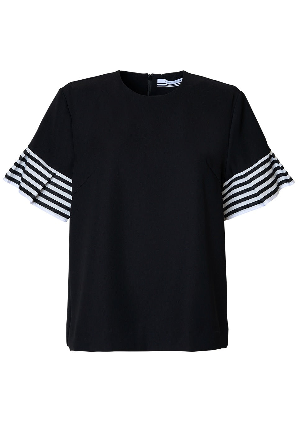 FLARE SLEEVES TWILL BLOUSE