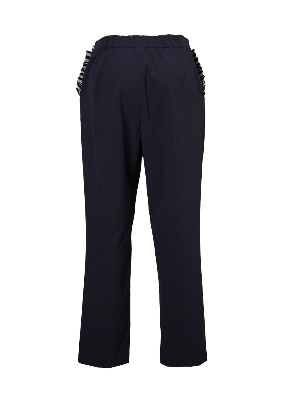 SIDE FRILL STRETCH PANTS