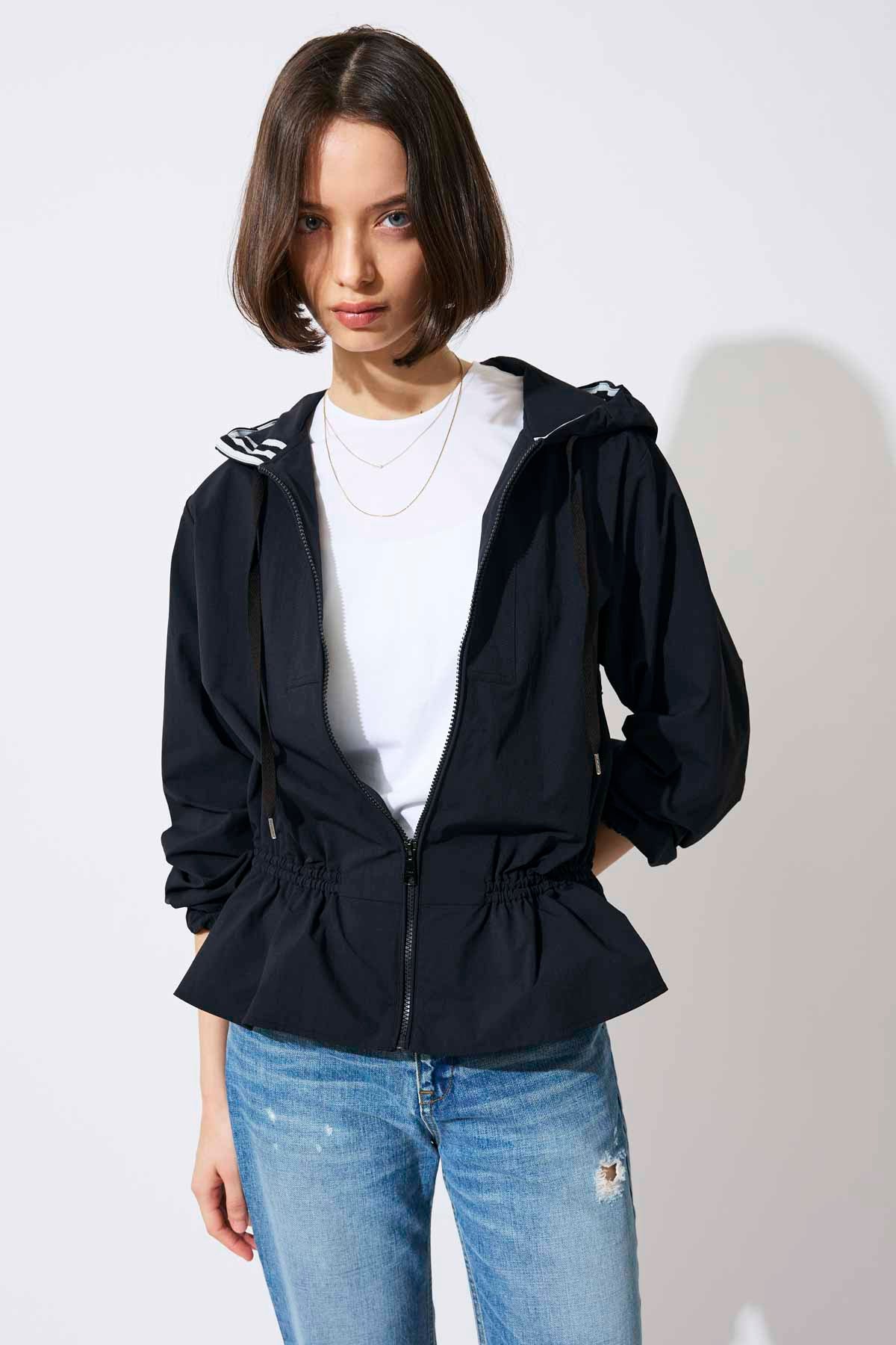 NYLON ZIP HOODIE