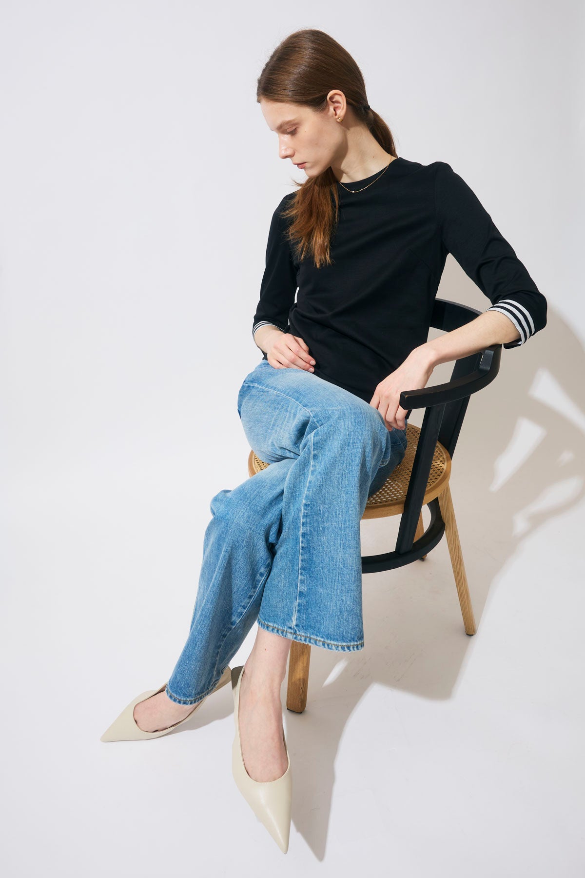 BORDER LONGSLEEVES TEE
