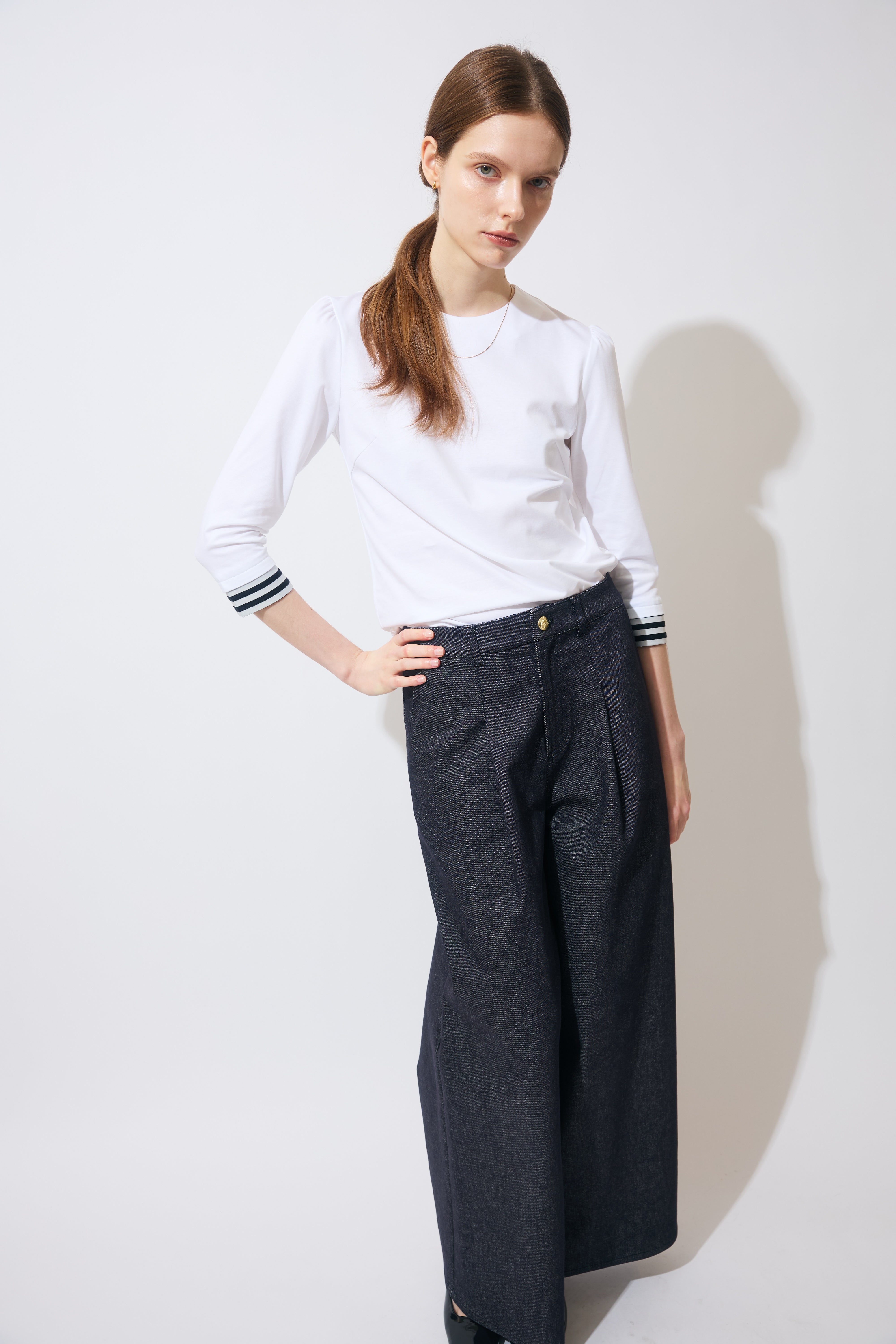 BORDER LONGSLEEVES TEE