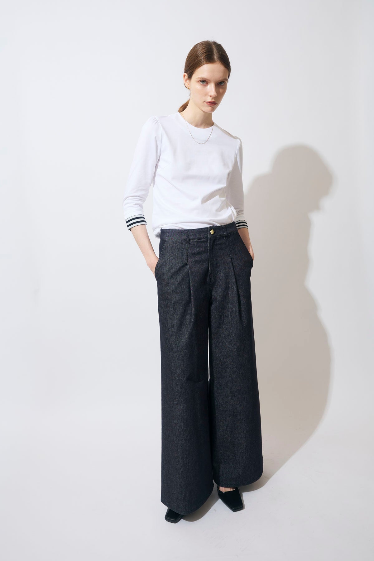 BORDER LONGSLEEVES TEE
