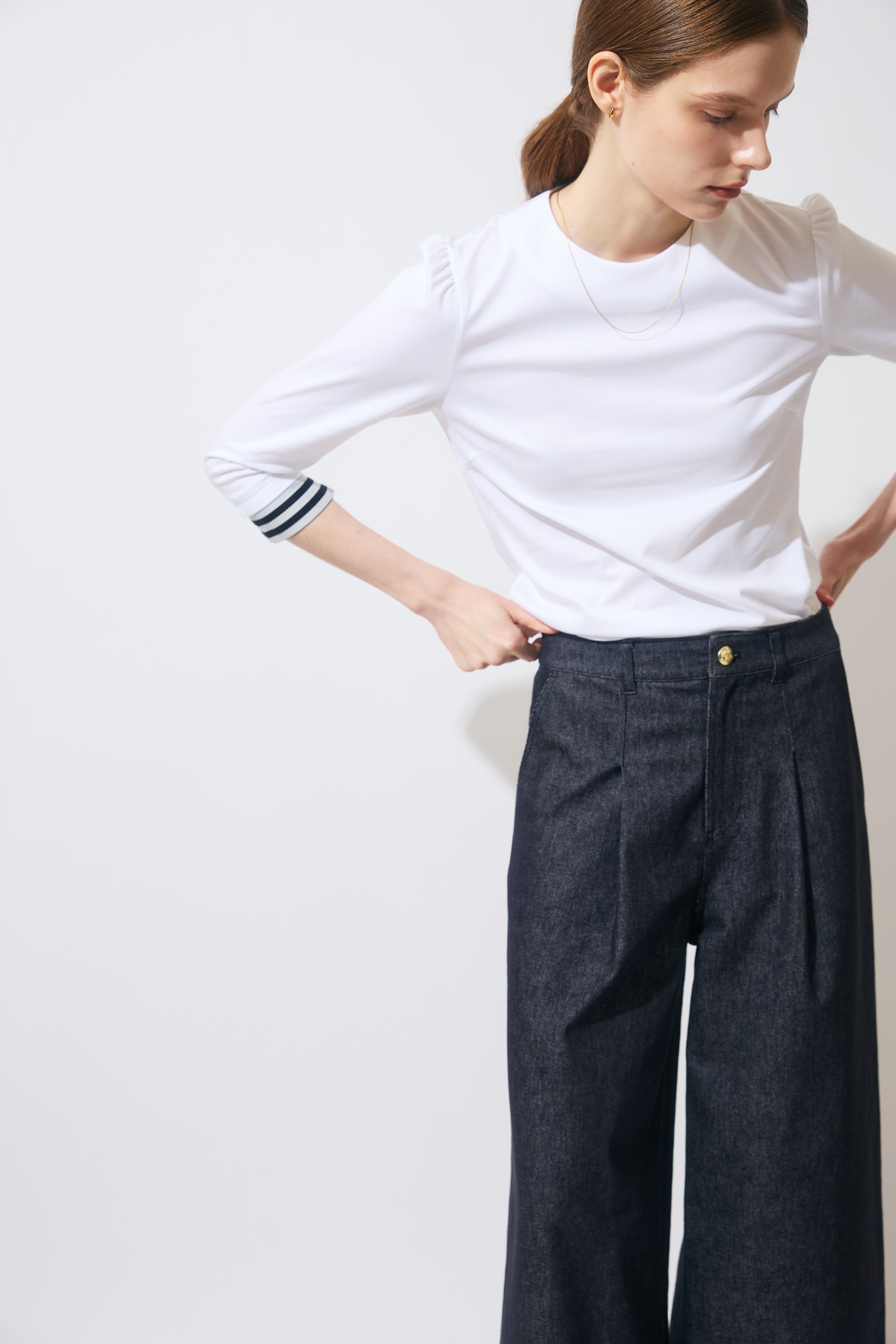 BORDER LONGSLEEVES TEE