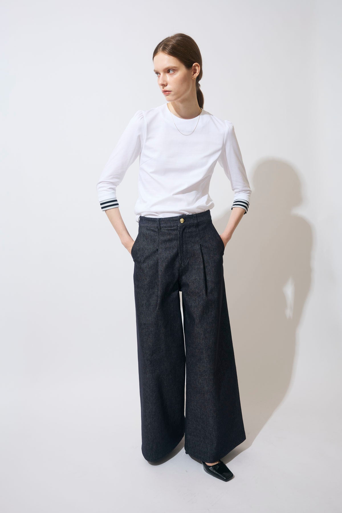 BORDER LONGSLEEVES TEE
