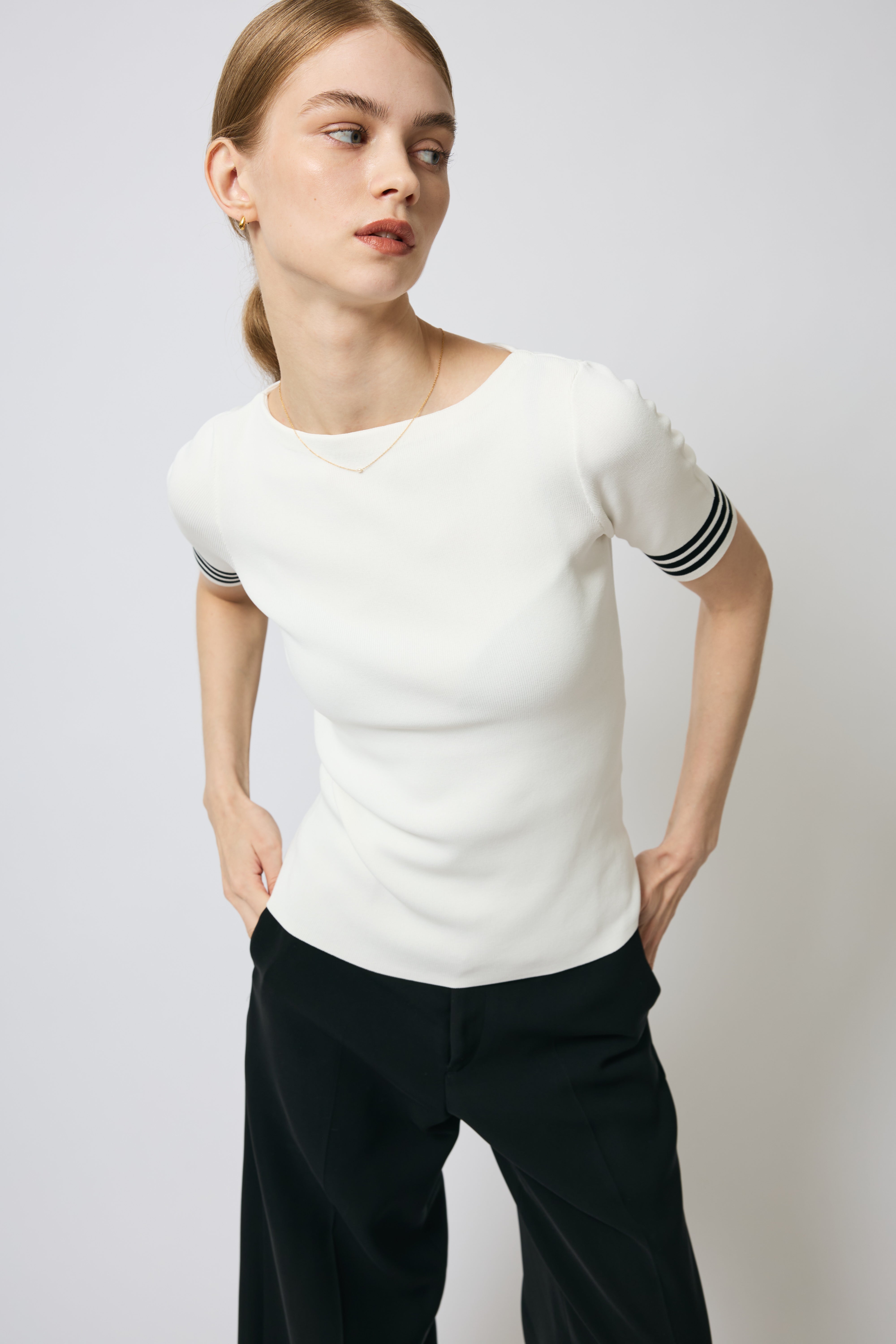 BOATNECK SHORT SLEEVE