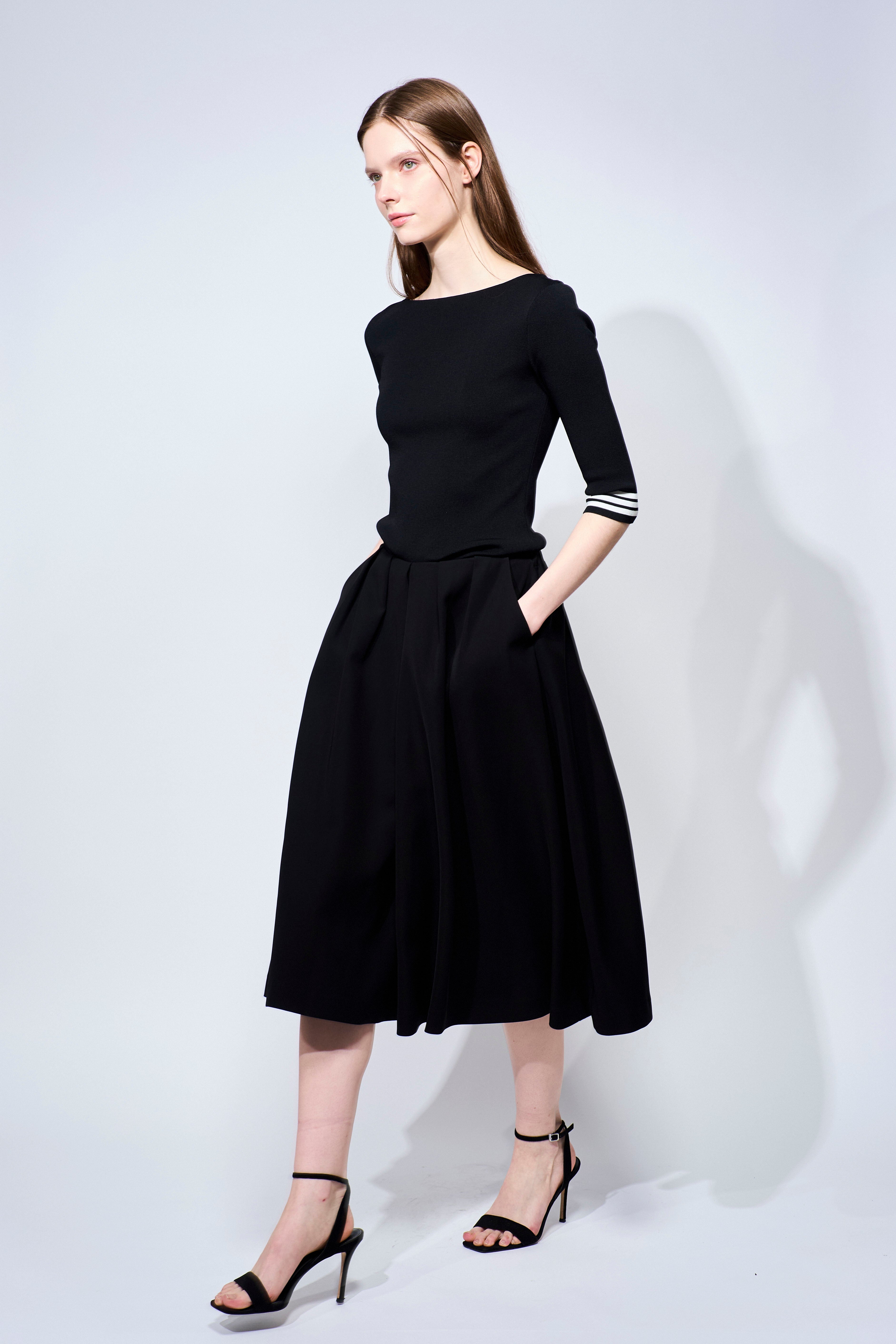 TWILL TUCK SKIRT