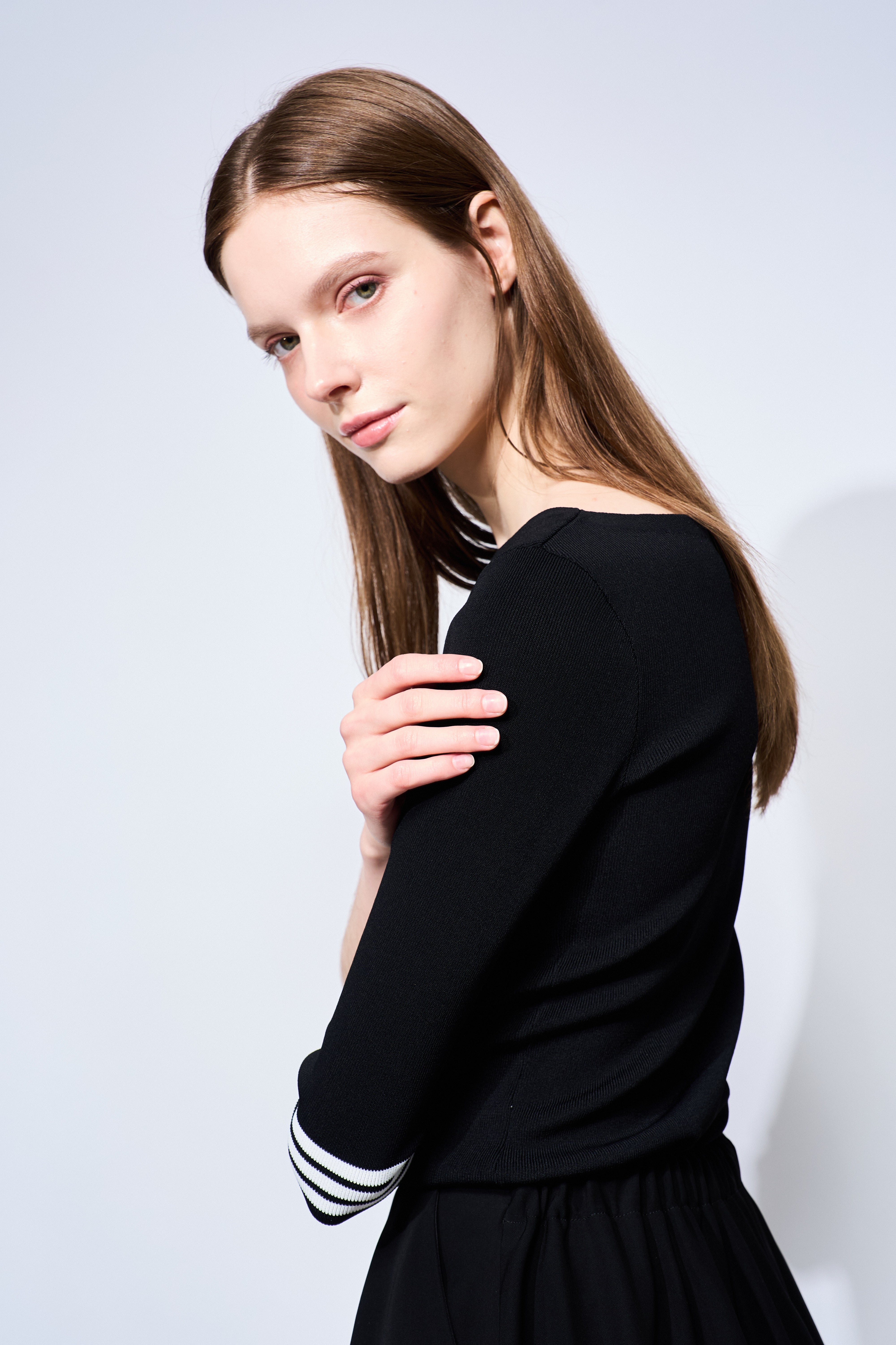 TWILL TUCK SKIRT
