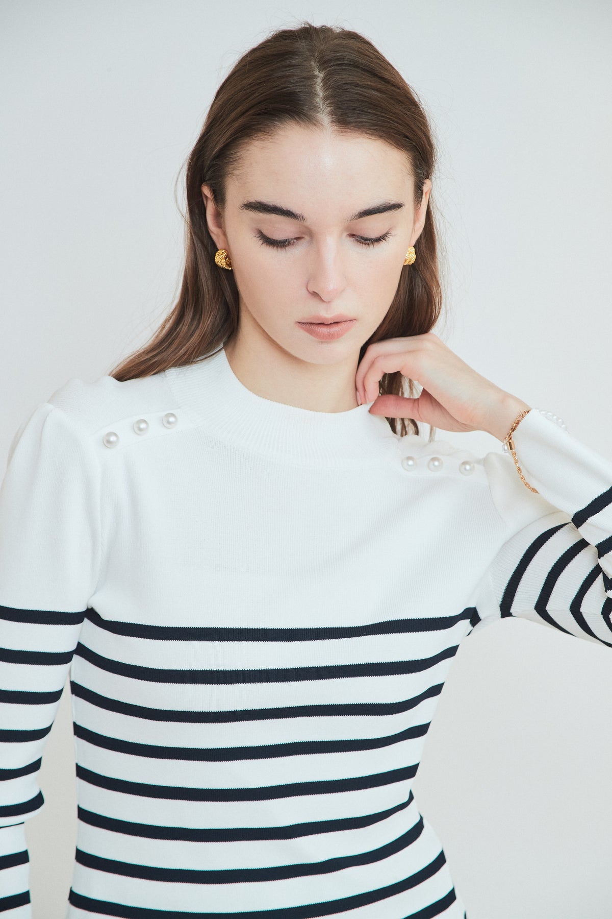 BORDER PEARL TOP