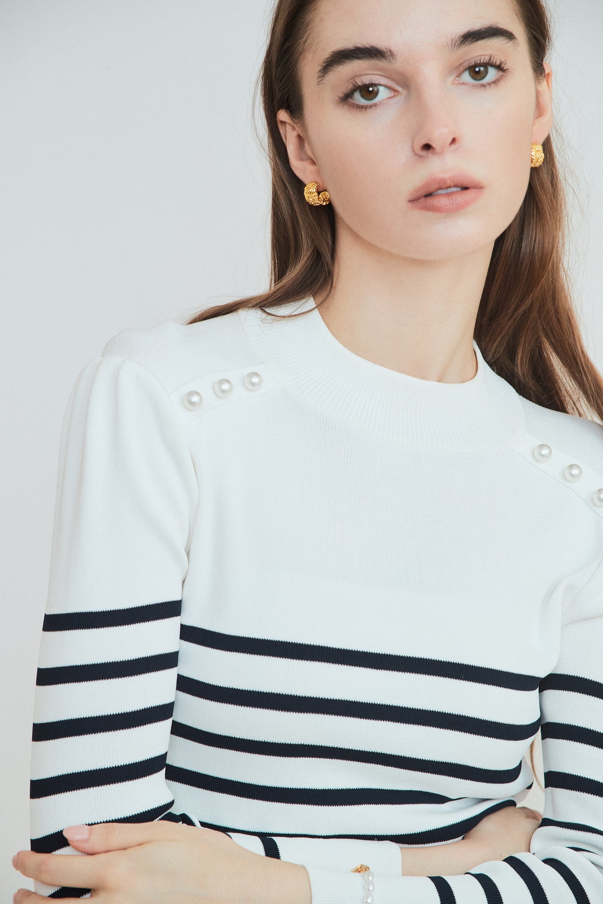 BORDER PEARL TOP