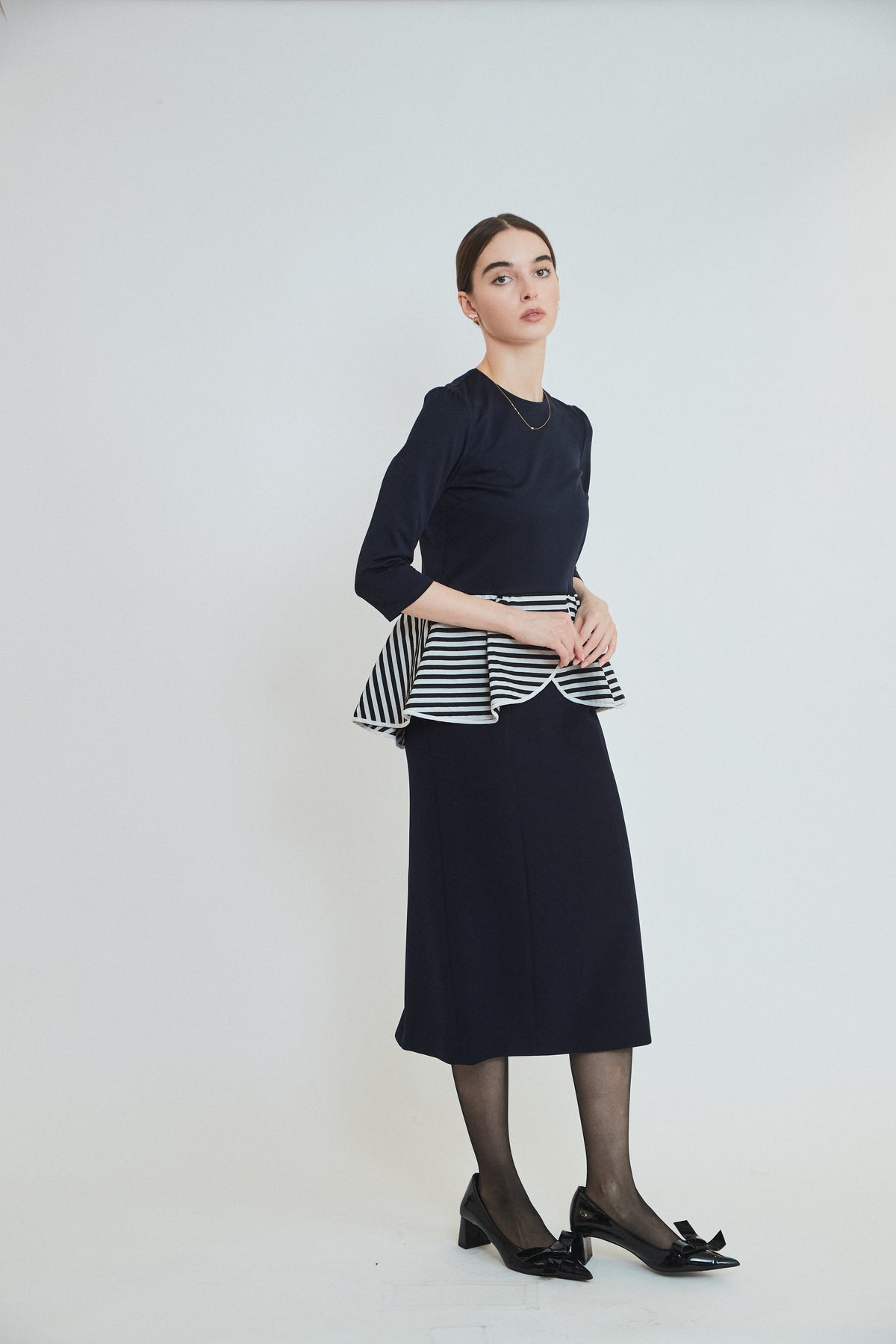 PEPLUM TEE 3/4