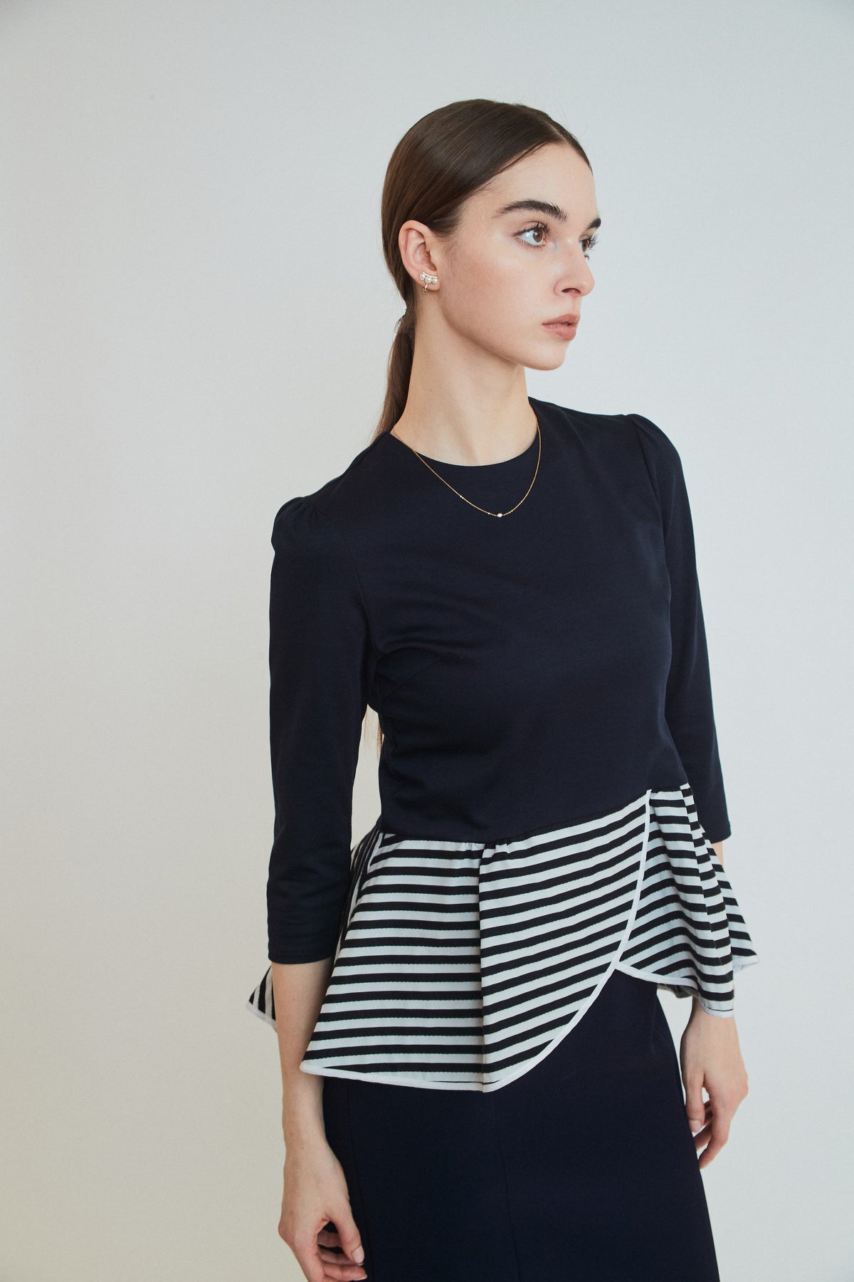 PEPLUM TEE 3/4