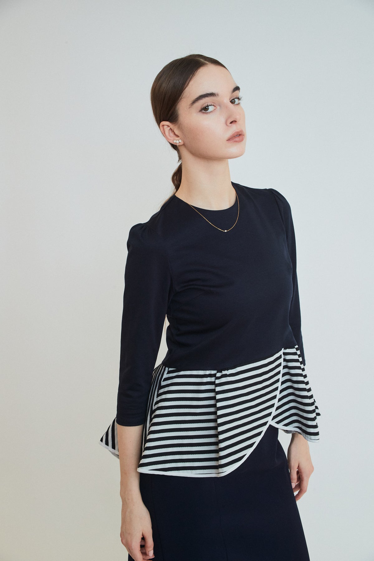 PEPLUM TEE 3/4