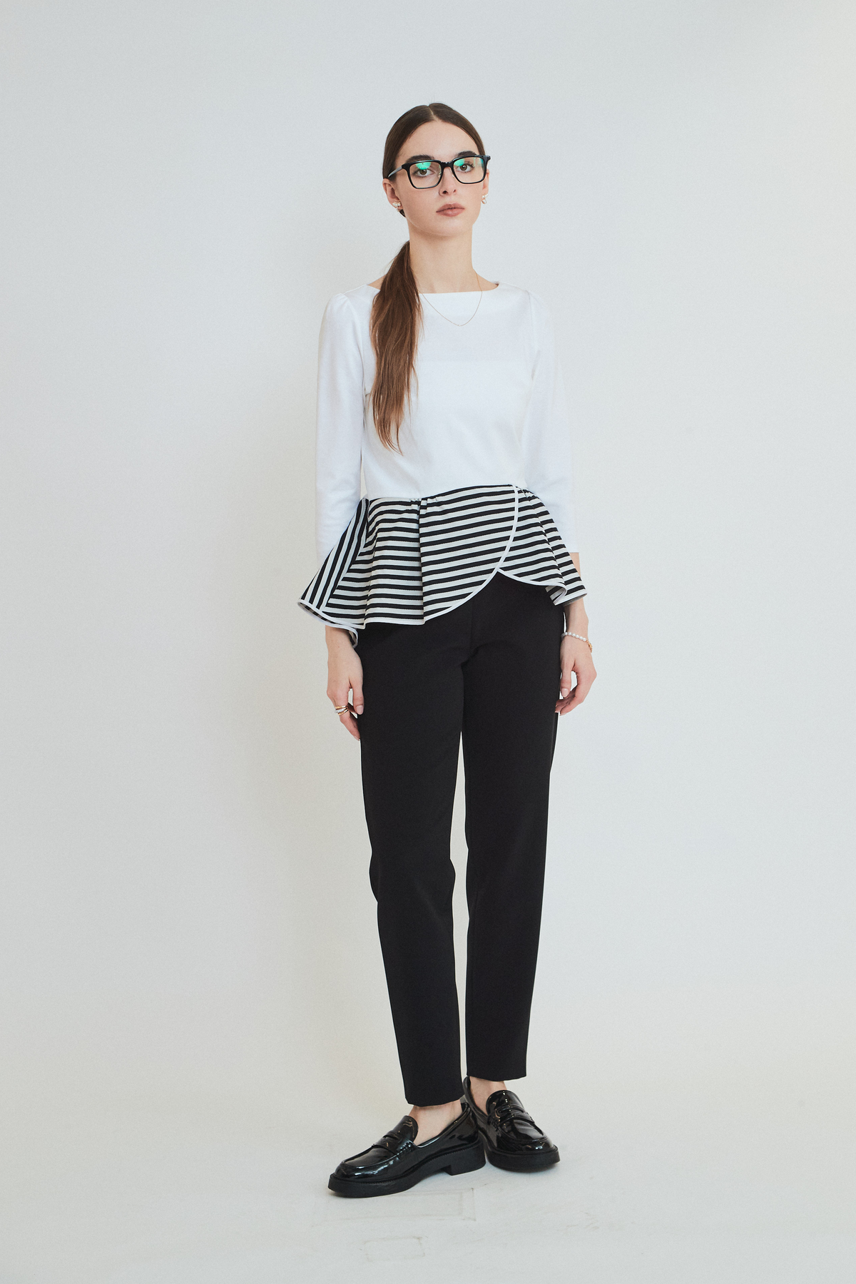 PEPLUM TEE 3/4