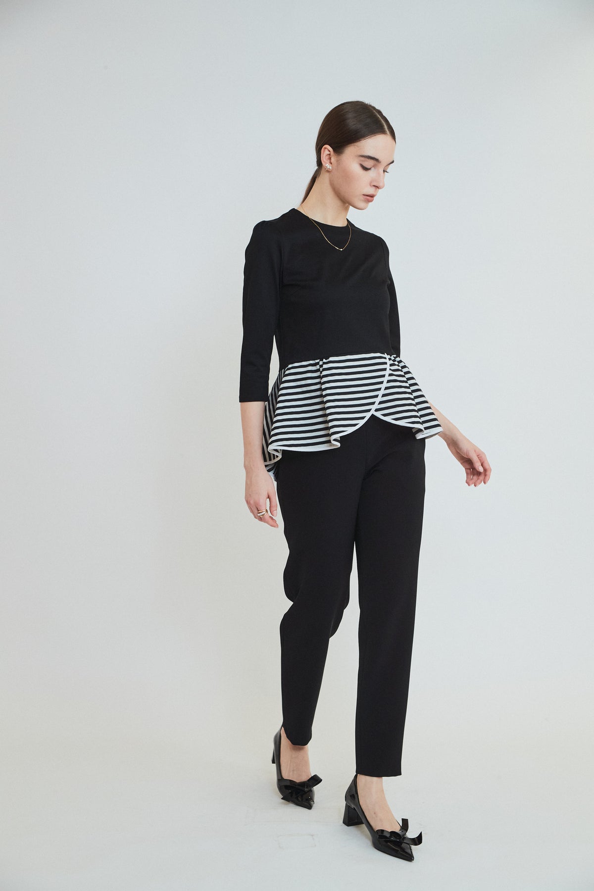 PEPLUM TEE 3/4