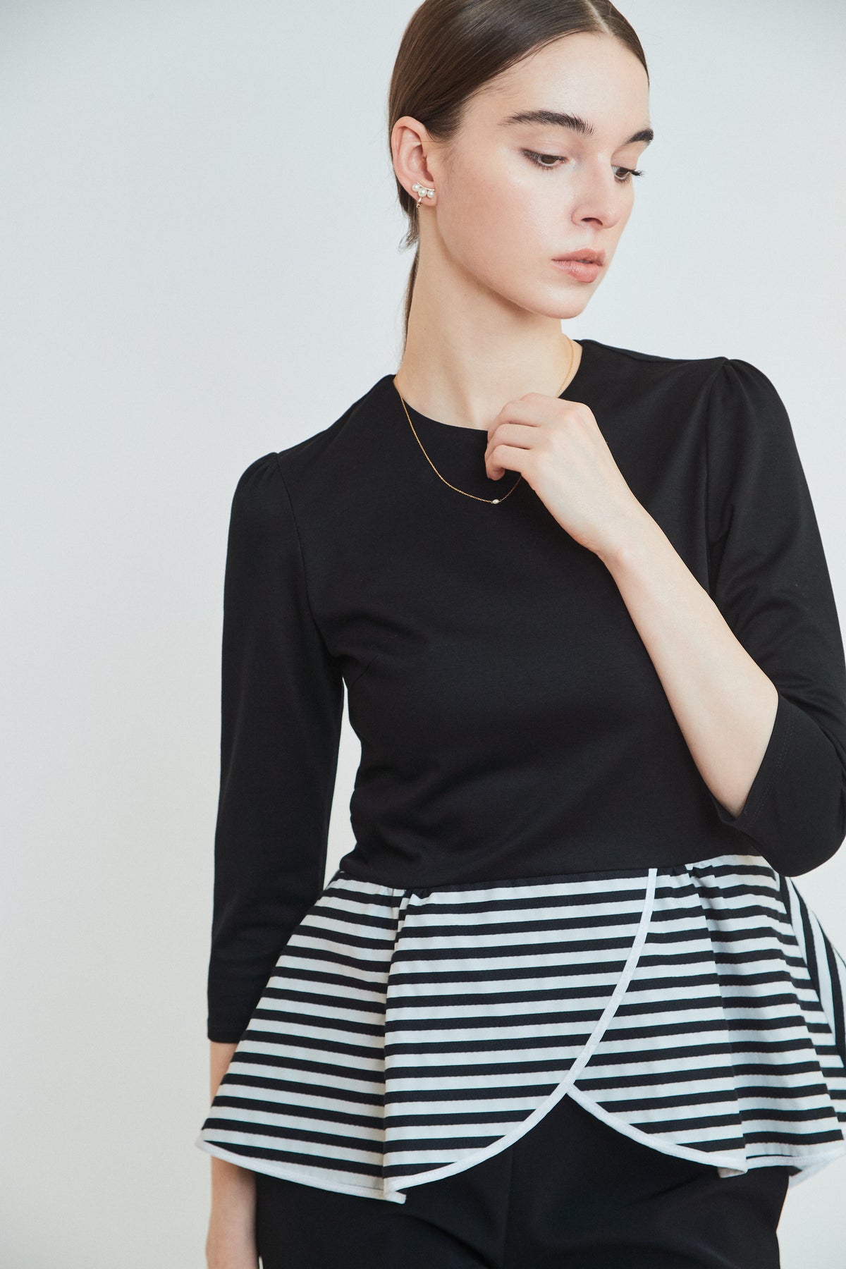 PEPLUM TEE 3/4