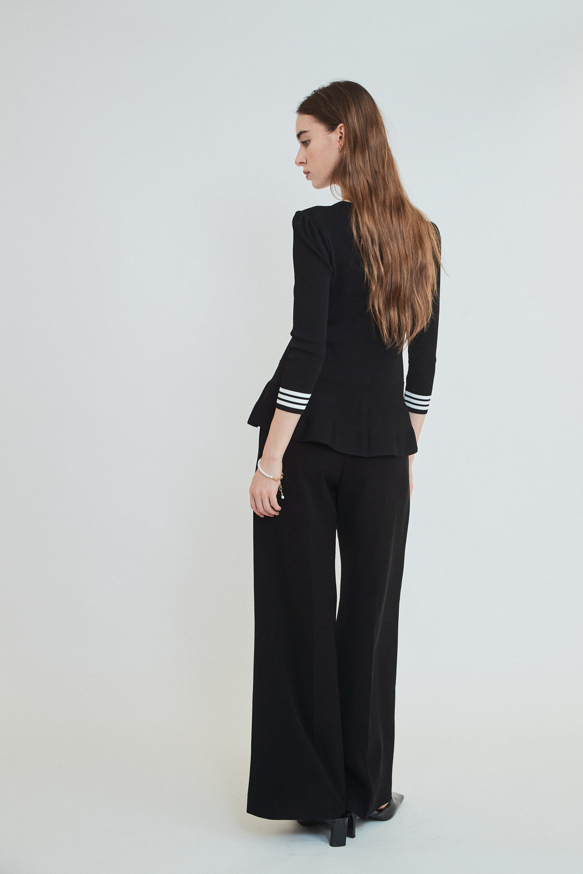 RAYON PEPLUM KNIT