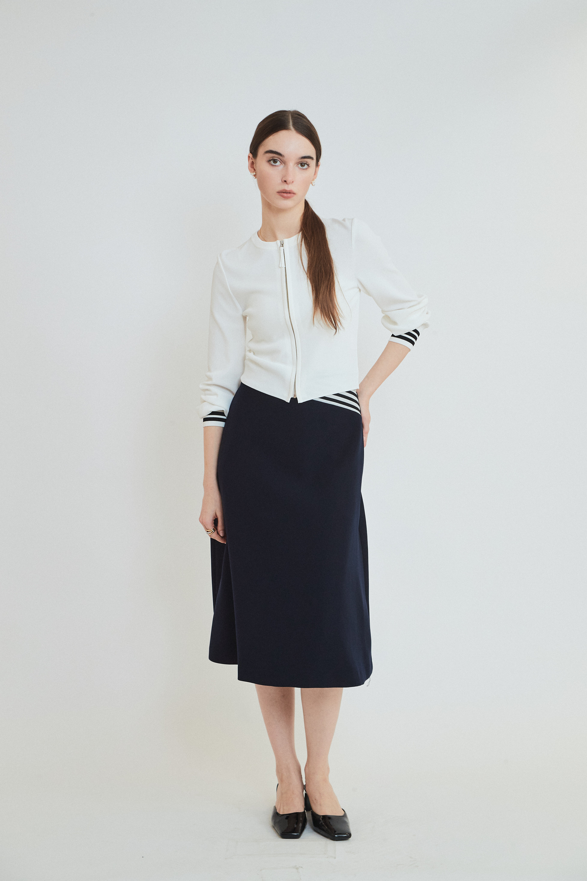 RAYON KNIT CARDIGAN