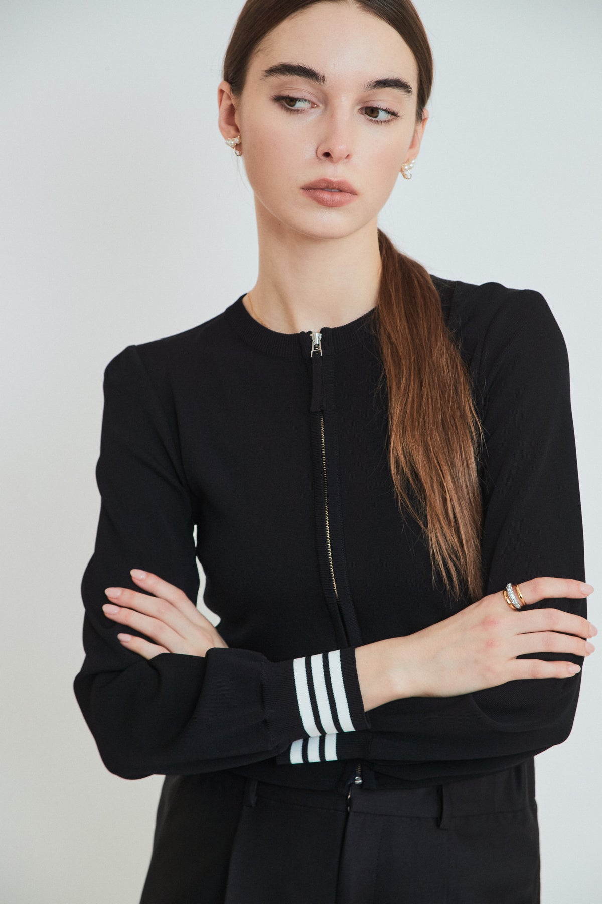RAYON KNIT CARDIGAN