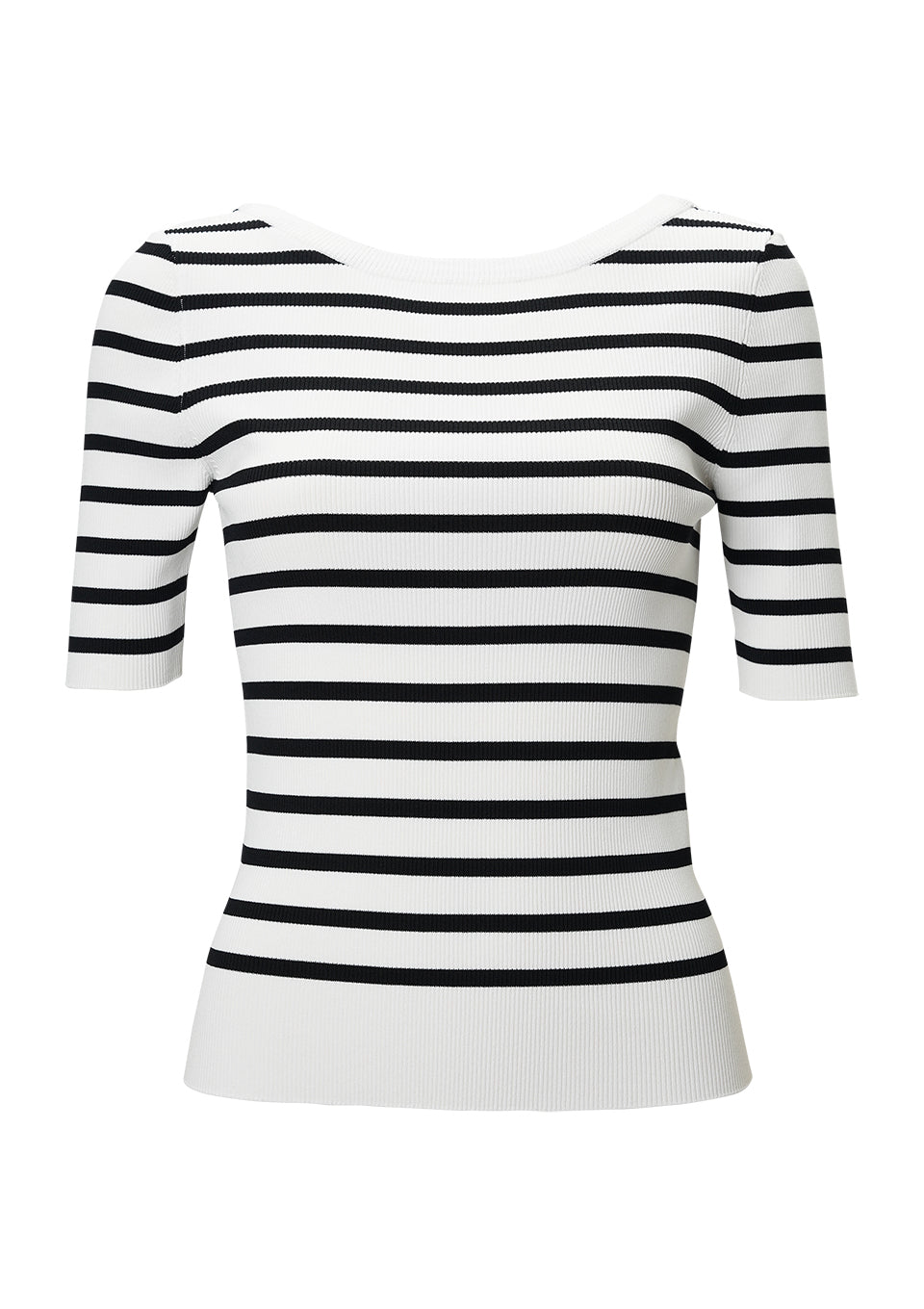 RIB KNIT HALF TOP