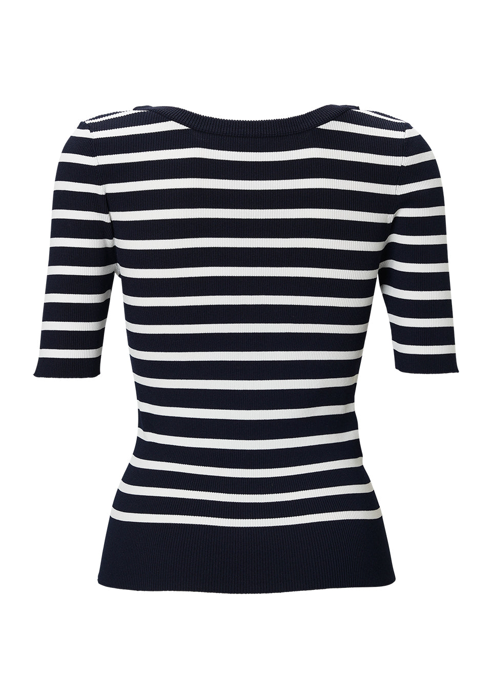 RIB KNIT HALF TOP