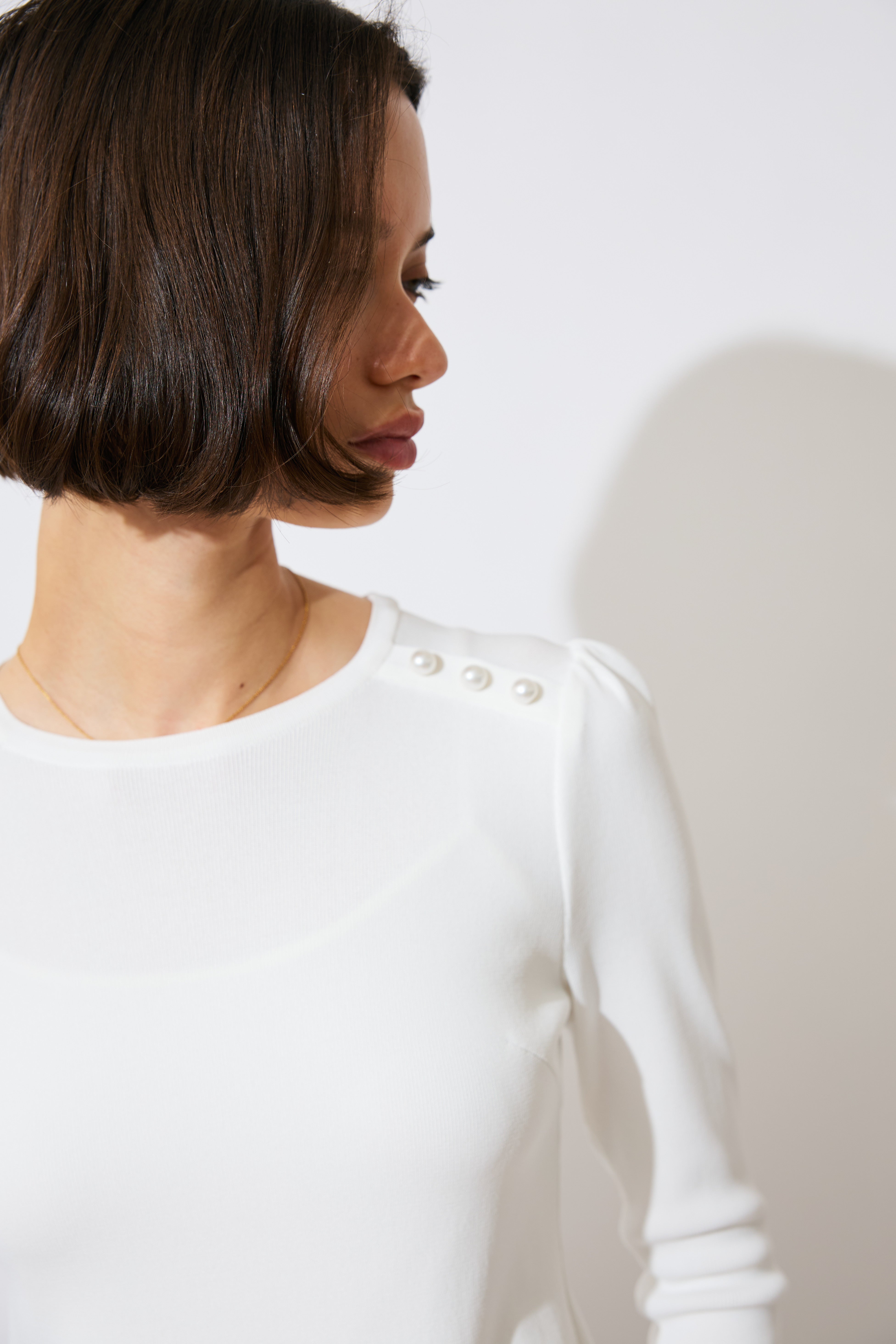【予約商品】RAYON PEPLUM KNIT