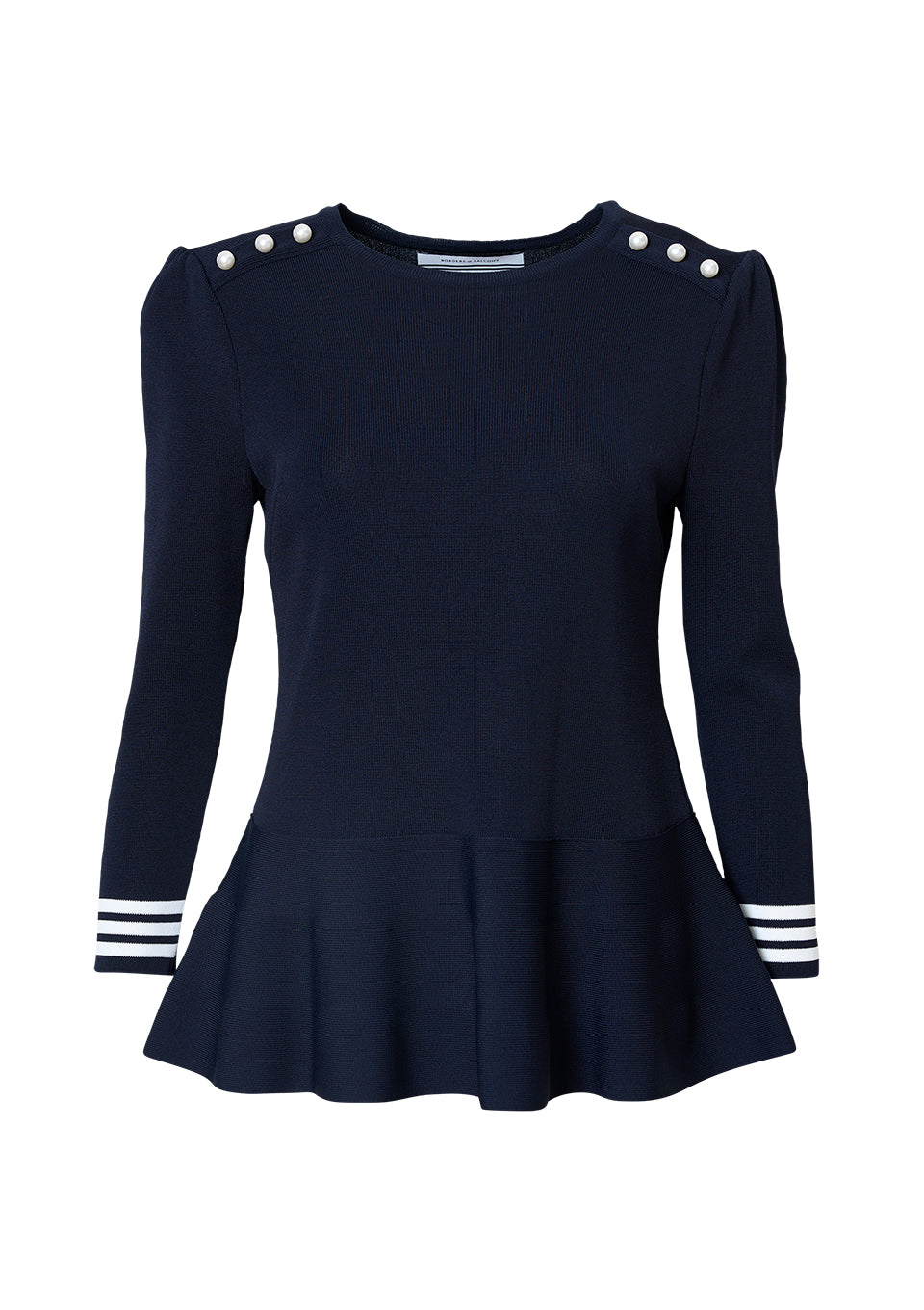 【予約商品】RAYON PEPLUM KNIT