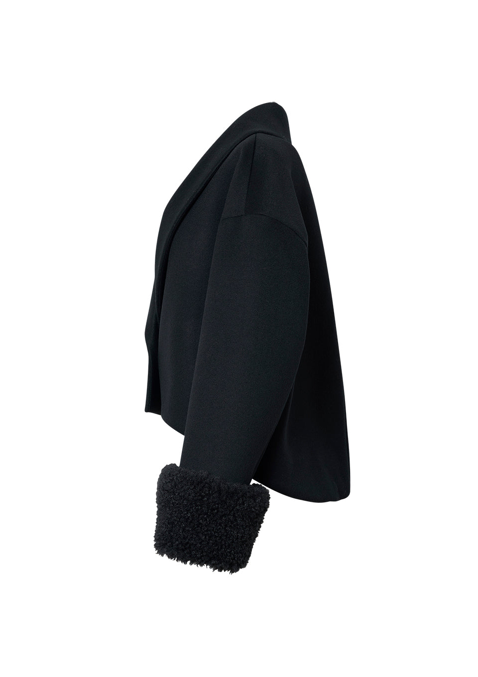 【予約商品】FUR CUFF MELTON SHORTCOAT