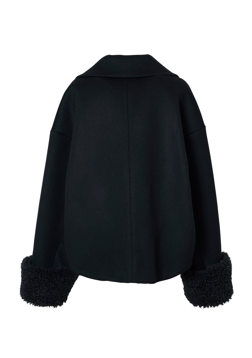 【予約商品】FUR CUFF MELTON SHORTCOAT