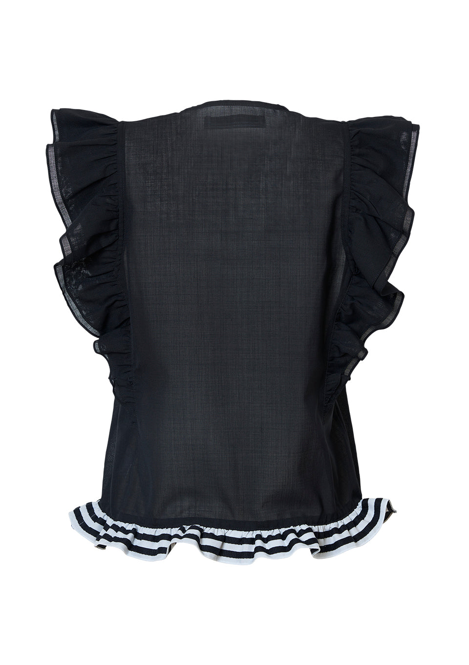 FRILL SHEER SHIRT