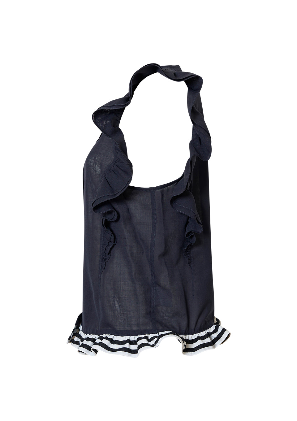 FRILL SHEER SHIRT