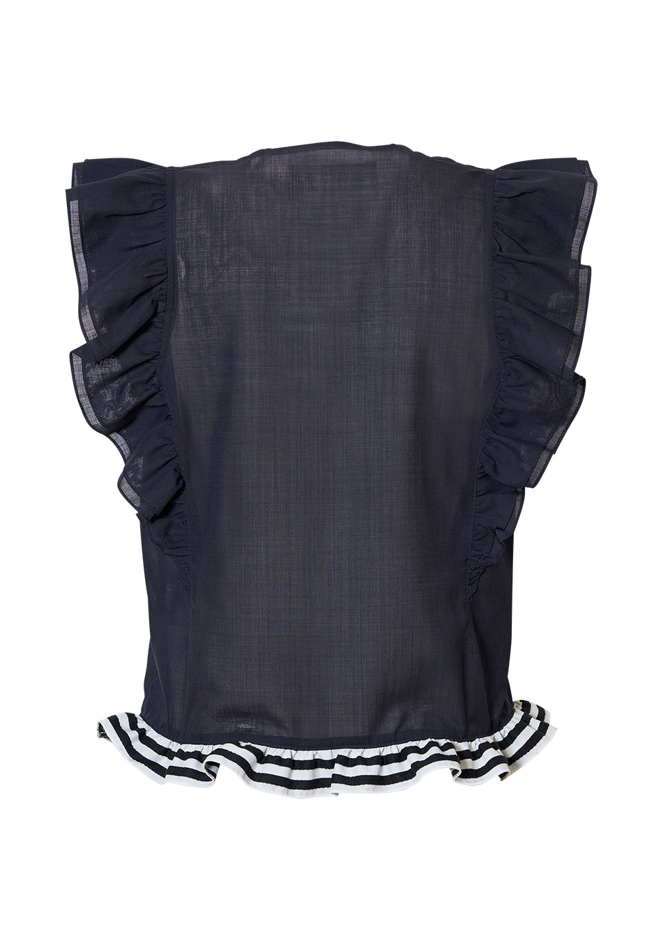 FRILL SHEER SHIRT