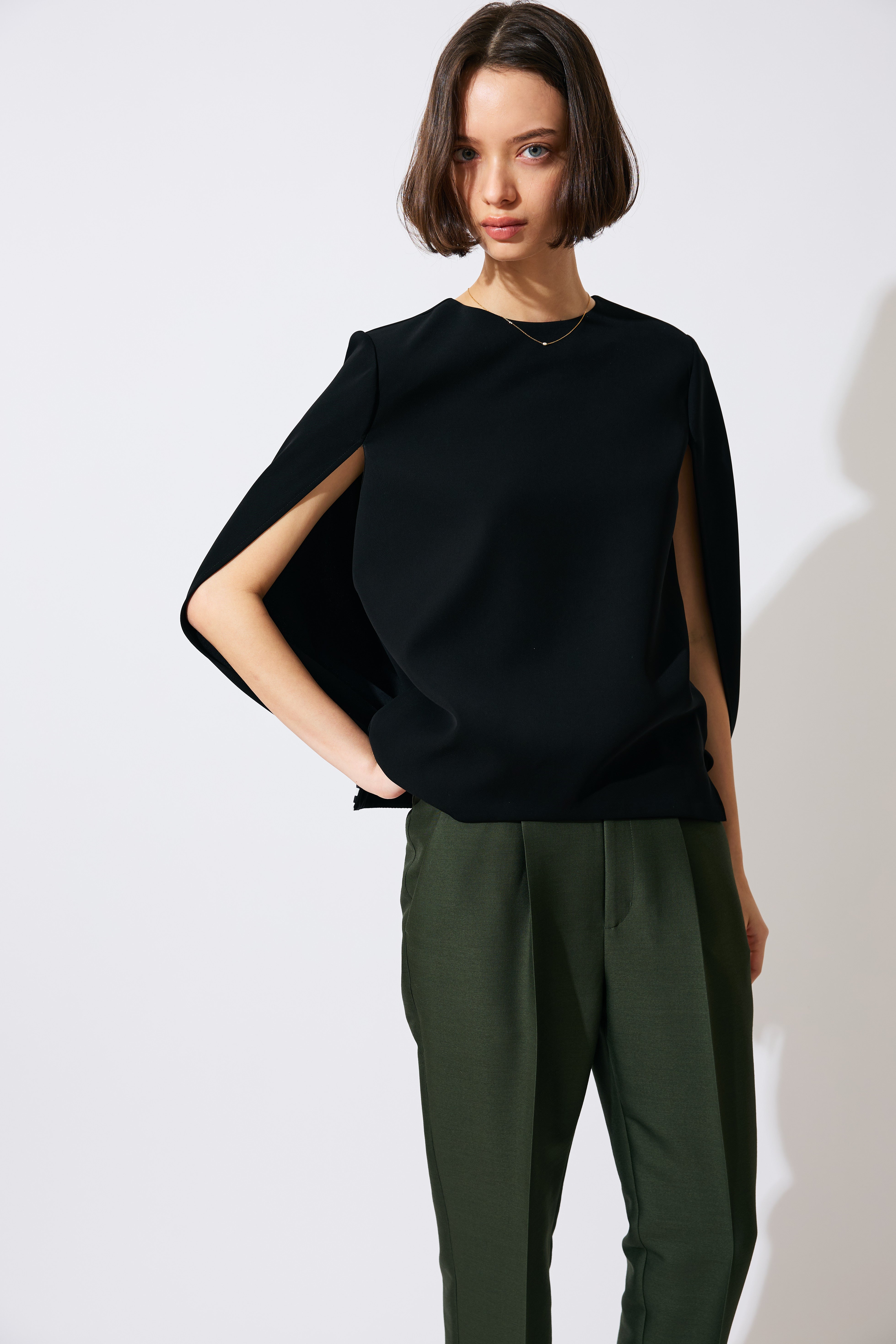 CAPE BLOUSE