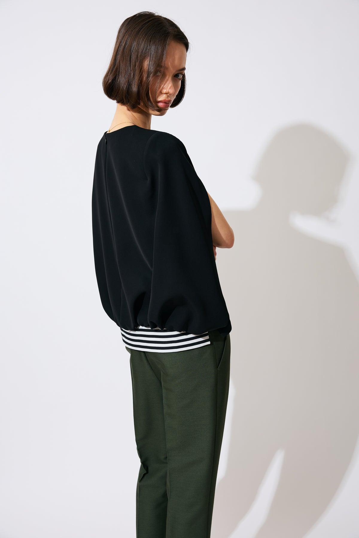 CAPE BLOUSE