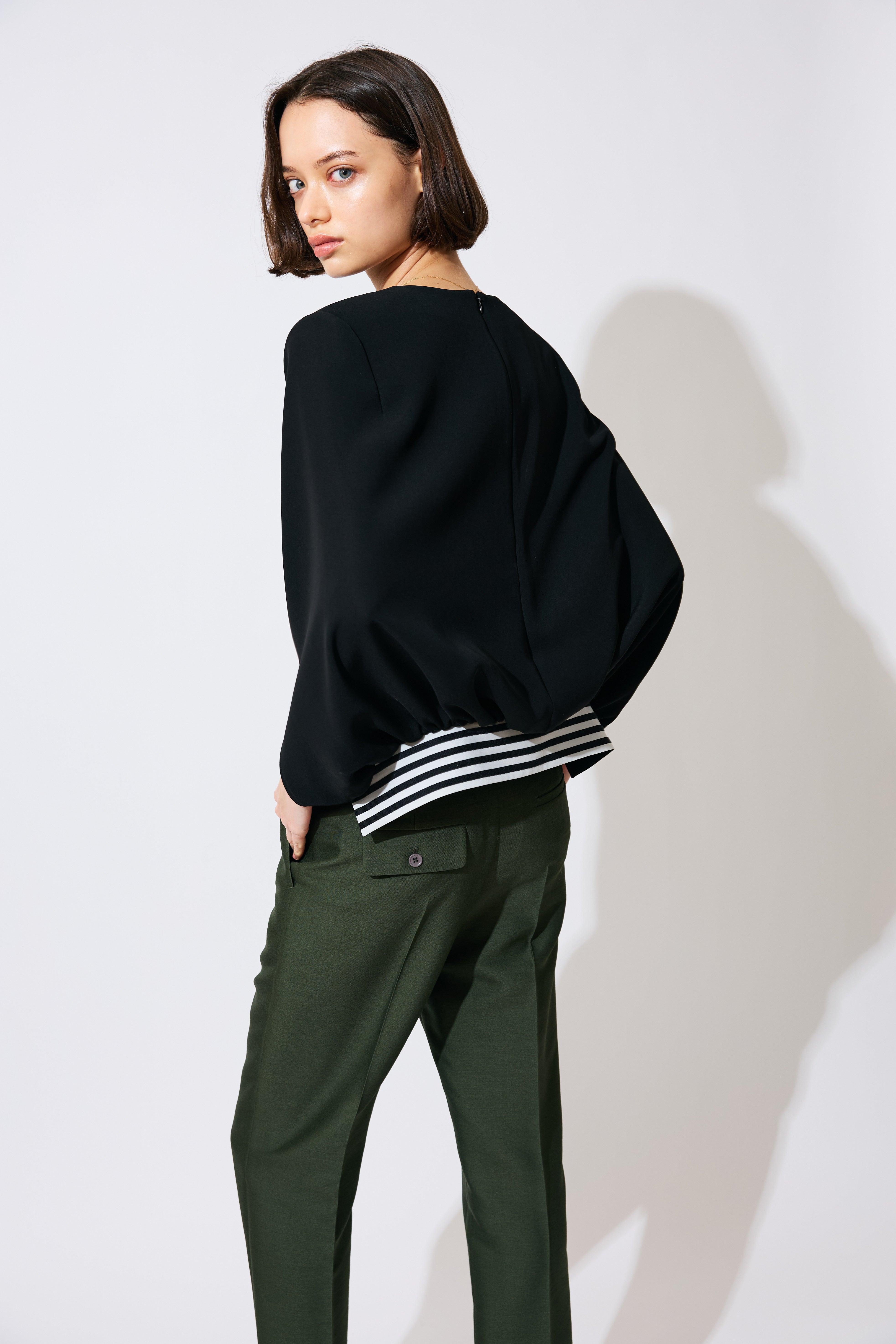 CAPE BLOUSE