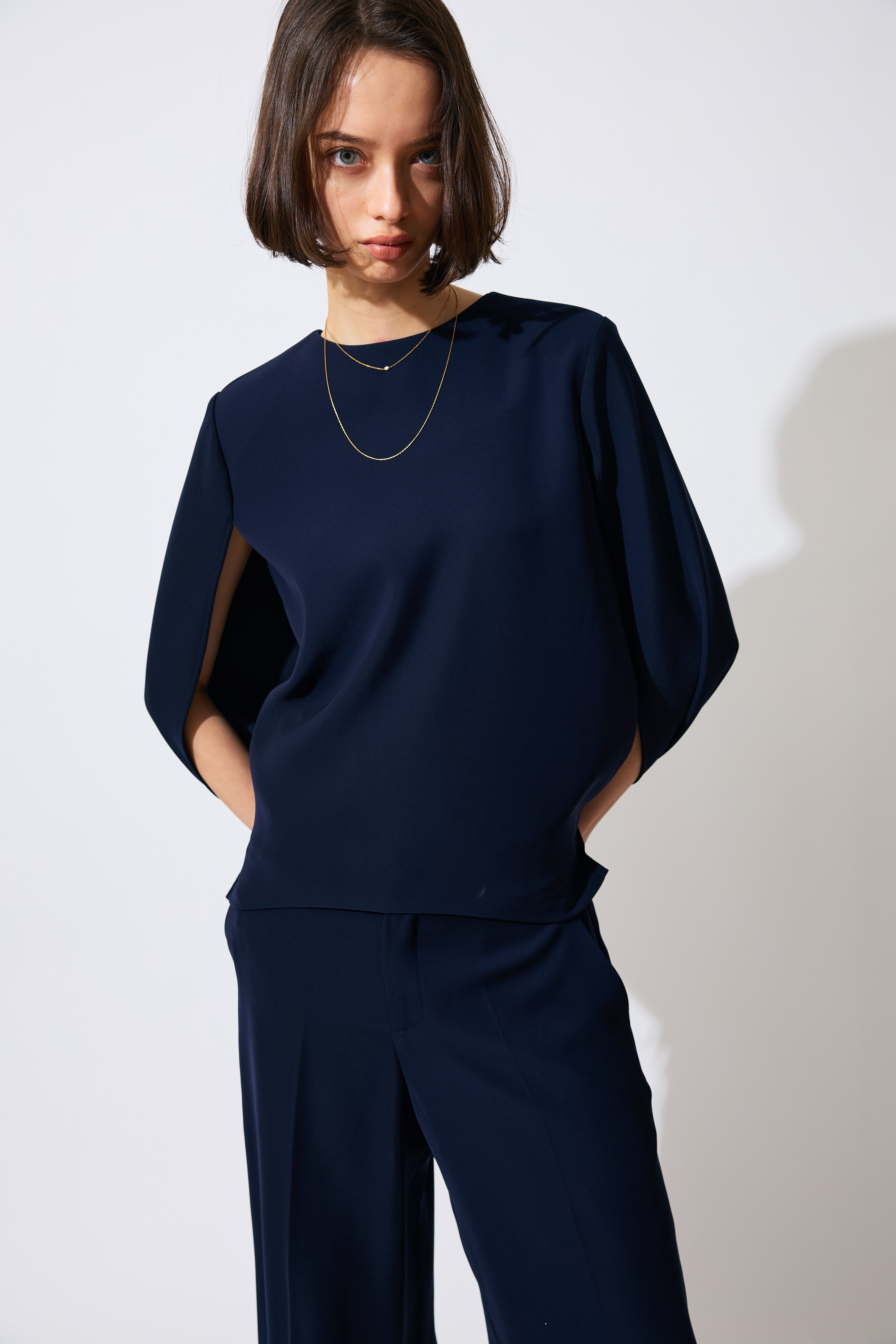CAPE BLOUSE