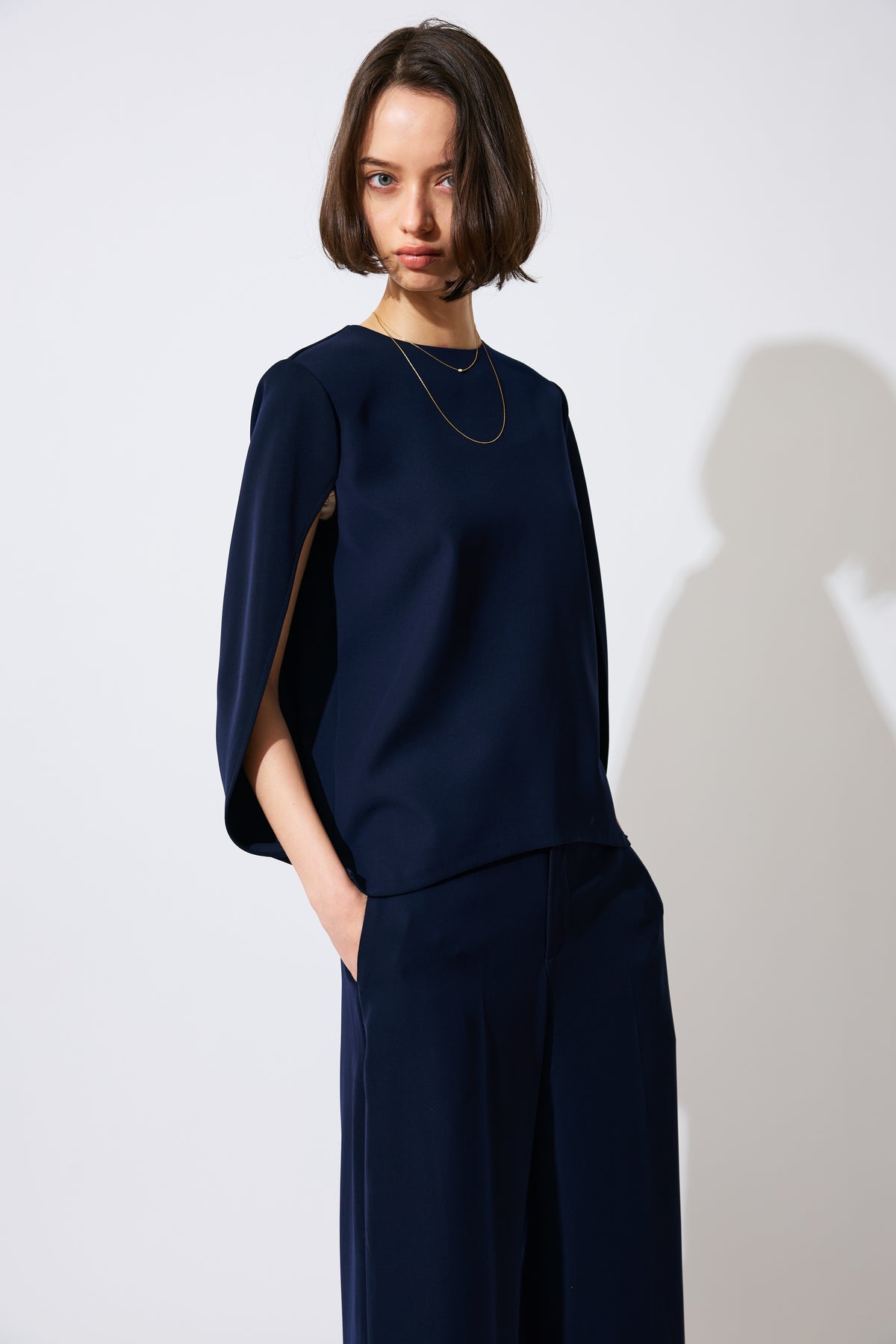 CAPE BLOUSE