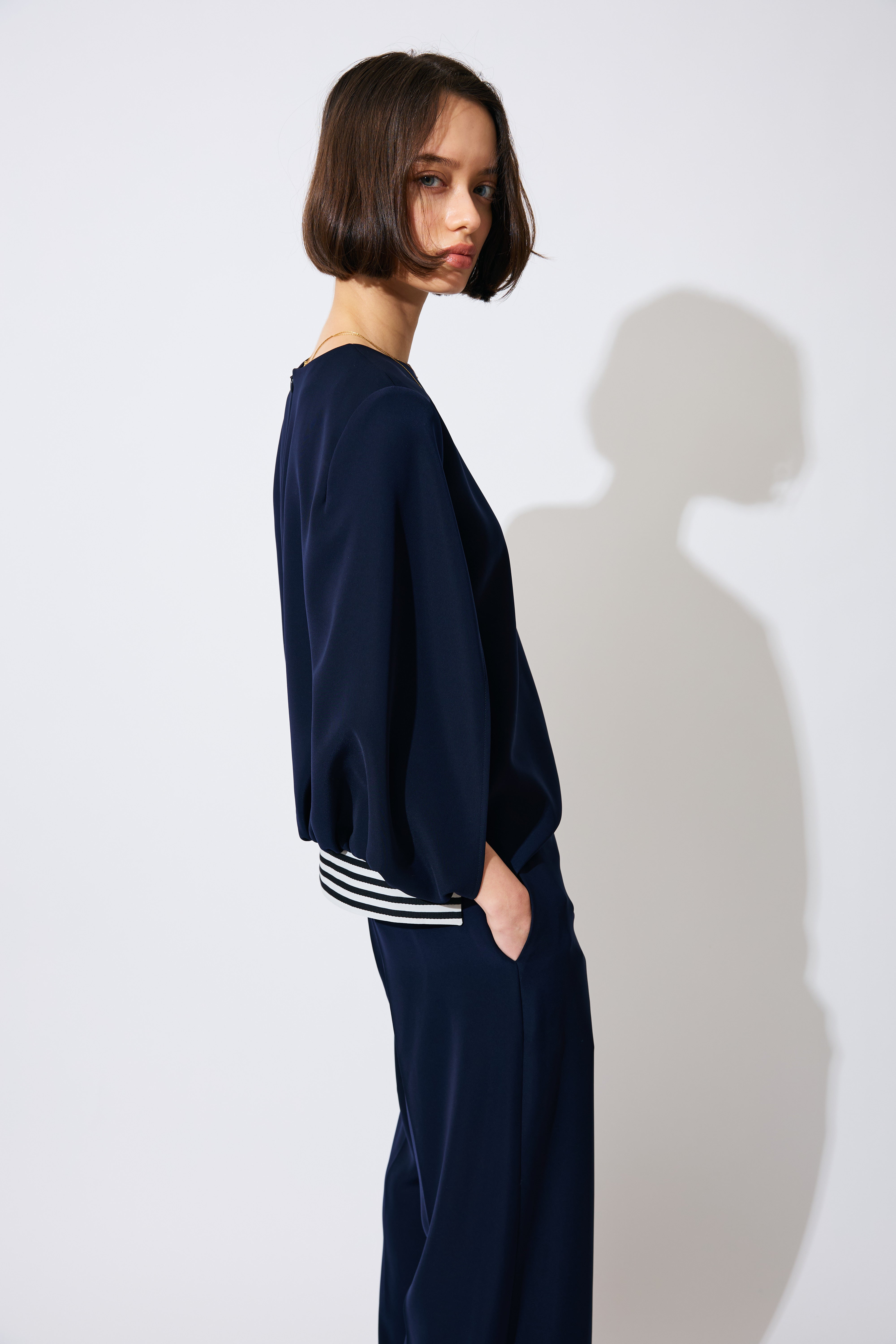CAPE BLOUSE