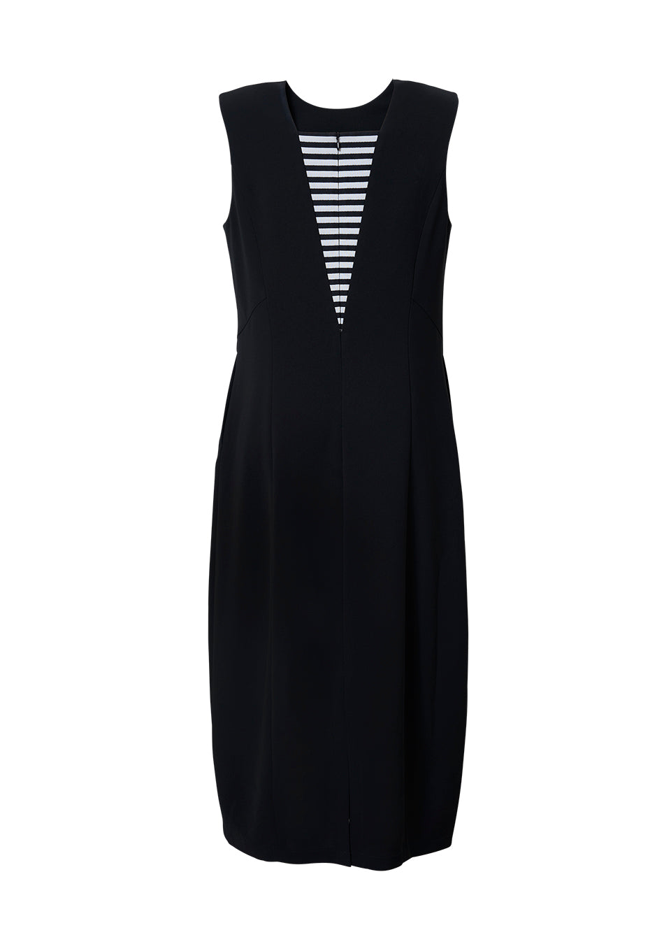 BACK BORDER SLEEVELESS DRESS