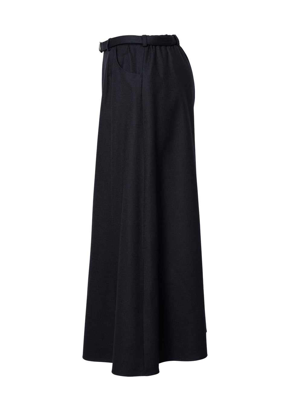 BELTED WOOL SKIRT