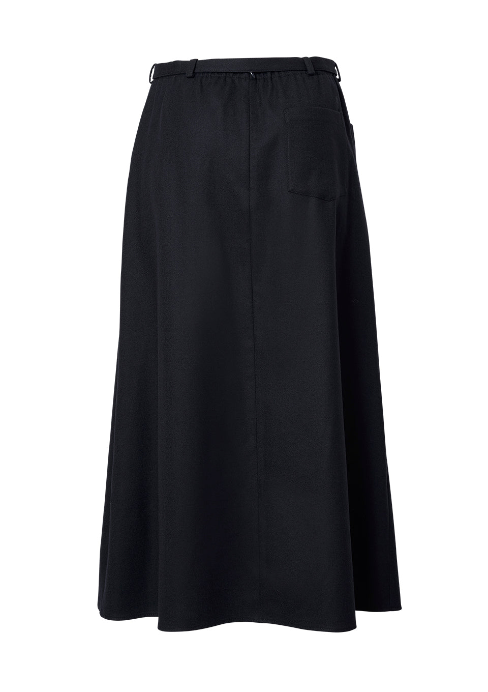 BELTED WOOL SKIRT