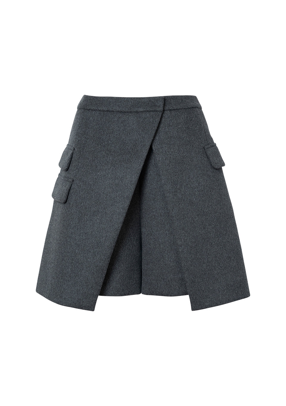MELTON WOOL SHORTS