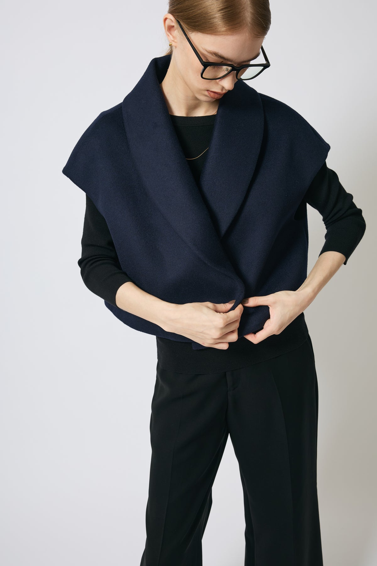 MELTON WOOL GILET