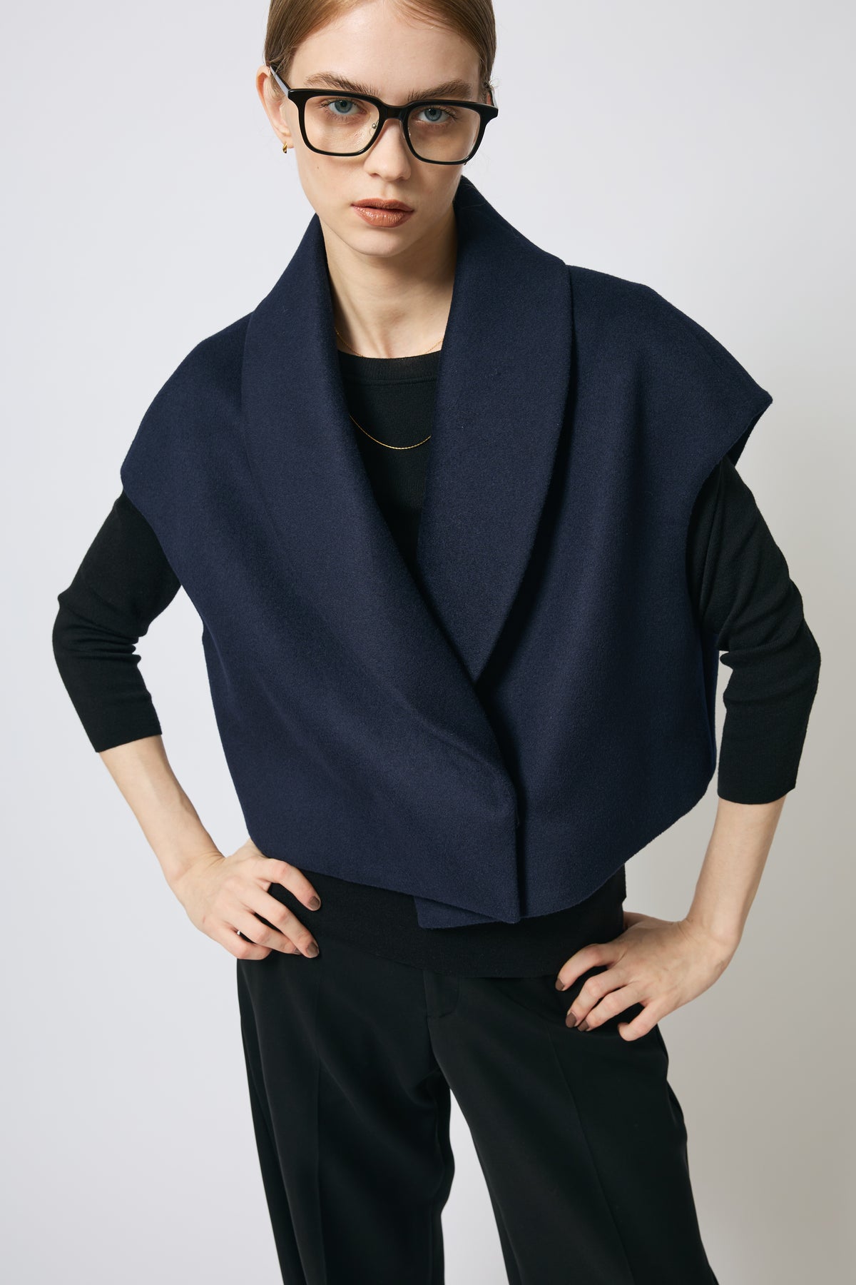MELTON WOOL GILET