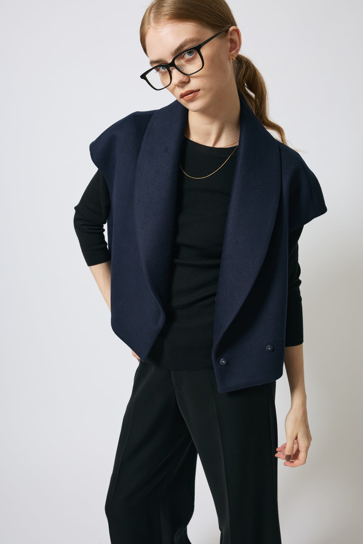 MELTON WOOL GILET