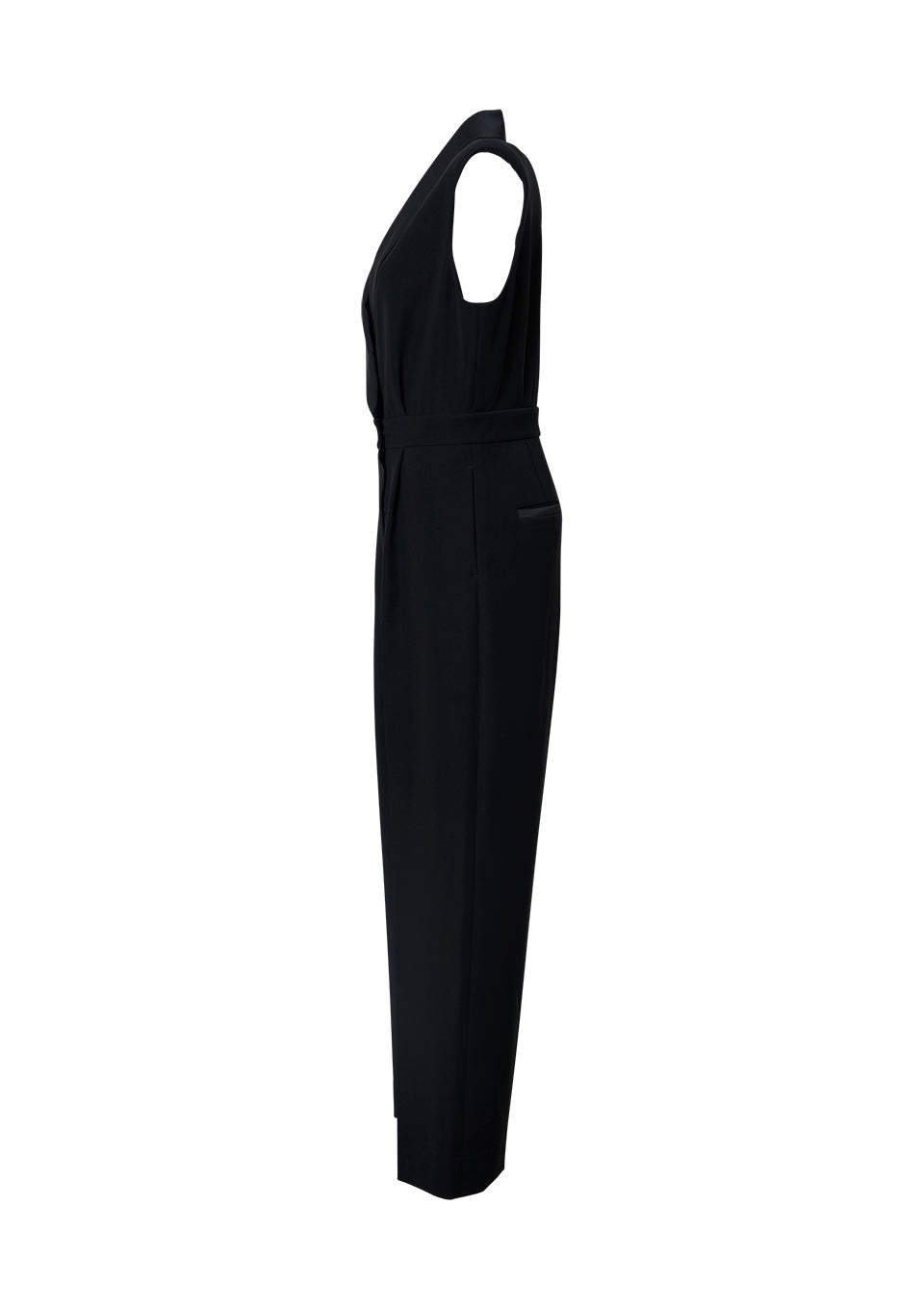 SHAWL COLLAR JUMPSUIT