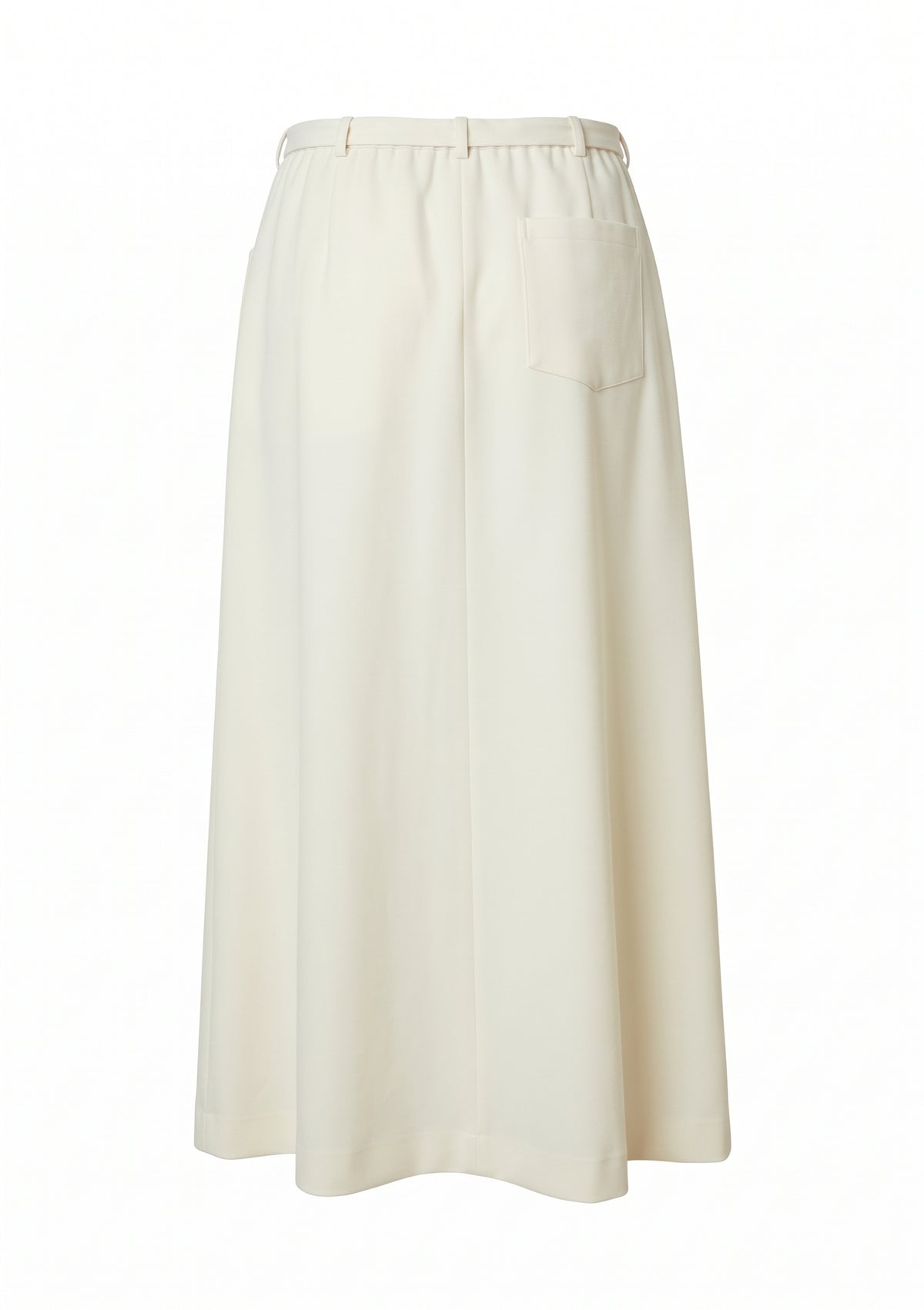 BELTED WOOL SKIRT