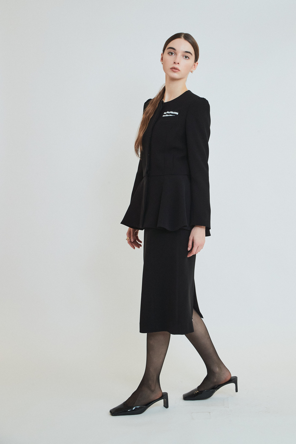 TWILL RUFFLED JACKET