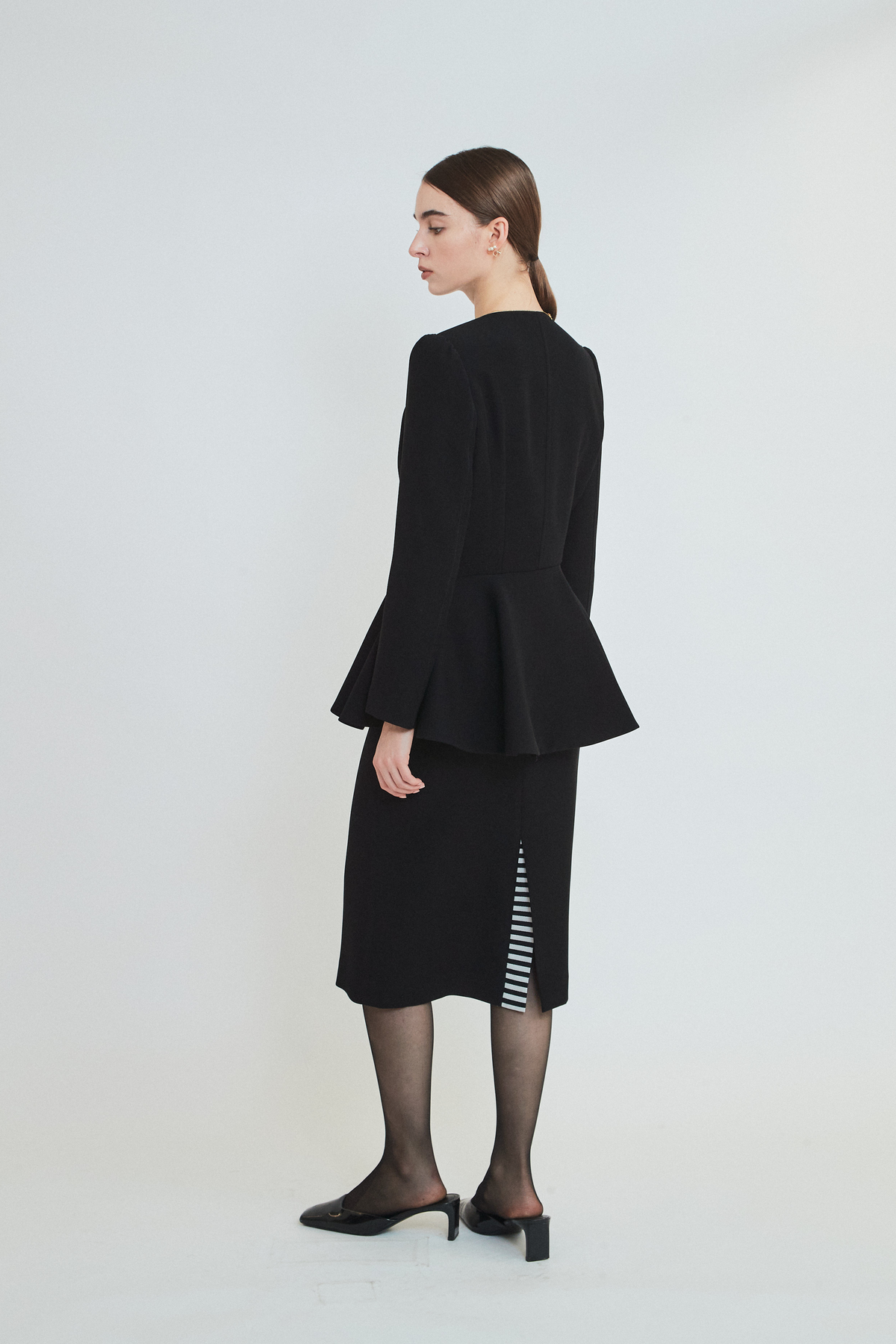 TWILL RUFFLED JACKET
