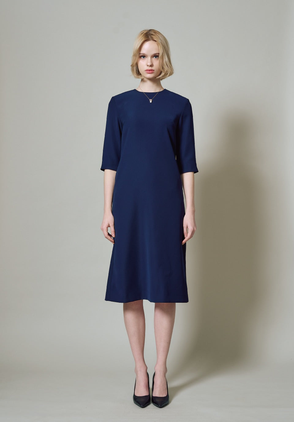 RUFFLE SLEEVES DRESS