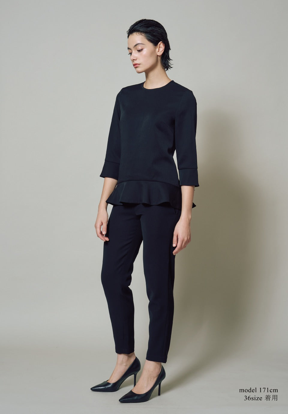 PEPLUM FLARE BLOUSE